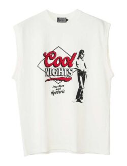 ＨＹＳＴＥＲＩＣ ＧＬＡＭＯＵＲ ヒステリックグラマー  ２０２５年・春夏新作  COOL NIGHTSノースリーブTシャツ ０２２５１ＣＲ０５