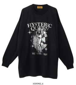 ＨＹＳＴＥＲＩＣ ＧＬＡＭＯＵＲ ヒステリックグラマー２０２５年・秋冬新作 HYSTERIC QUEEN オーバーサイズロングTシャツ ０１２５３CL０４９