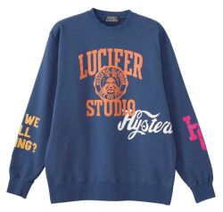 ＨＹＳＴＥＲＩＣ ＧＬＡＭＯＵＲ ヒステリックグラマー ２０２５年・秋冬新作  LUCIFER STUDIO スウェット トレーナー ０２２５３ＣＳ０２