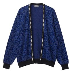 【 ９月入荷予定 】ＨＹＳＴＥＲＩＣ ＧＬＡＭＯＵＲ ヒステリックグラマー ２０２６年・秋冬新作  レオパード柄ジャガード スタッズ カーディガン ０２２６３ND０７