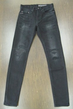 【入荷待ち】 ＨＹＳＴＥＲＩＣ ＧＬＡＭＯＵＲ ヒステリックグラマー ＫＰＲ加工Ｓデニムリメイク スリムシルエット ０２１９３ＡＰ１２