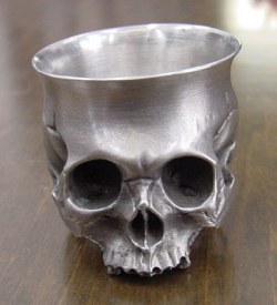 髑髏ぐい呑み　Skull-shot glass-1  BURDEN OF PROOF ＢＯＦＰ－１９６
