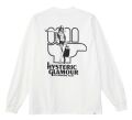 【８月入荷予定】ＨＹＳＴＥＲＩＣ ＧＬＡＭＯＵＲ ヒステリックグラマー ２０２５年・秋冬新作  HYS HITCHHIKING CLUB ロングＴシャツ ０２２５３ＣＬ０１