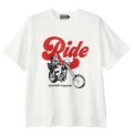 【８月入荷予定】ＨＹＳＴＥＲＩＣ ＧＬＡＭＯＵＲ ヒステリックグラマー  ２０２５年・秋冬新作   RIDE A MOTORCYCLE  Tシャツ ０２２５３ＣＴ０４