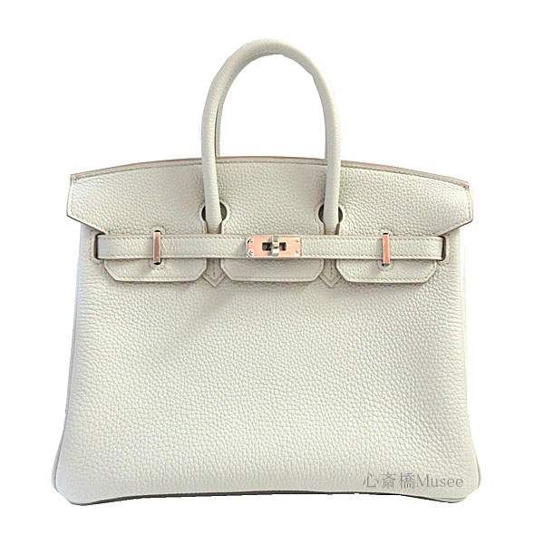 ≪ 新品 ≫ エルメス バーキン 25 トゴ パールグレー シルバー金具 グリスパール /グリペルル HERMES Barkin25 Togo PearlGrey GrisPerle Silver Buckle