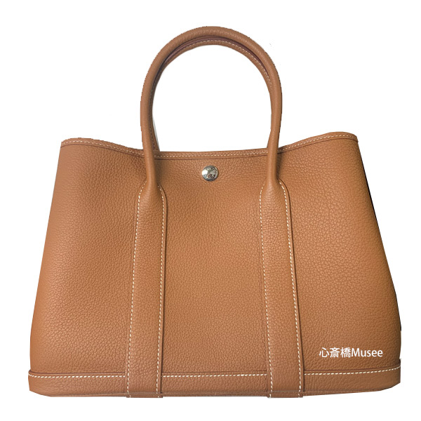 ≪ 新品 ≫ HERMES エルメス ガーデンパーティー 30 TPM ネゴンダ オールレザー 型押し ゴールド ≪Brand new≫ HERMES Garden Party 30 TPM Negonda Gold All leather