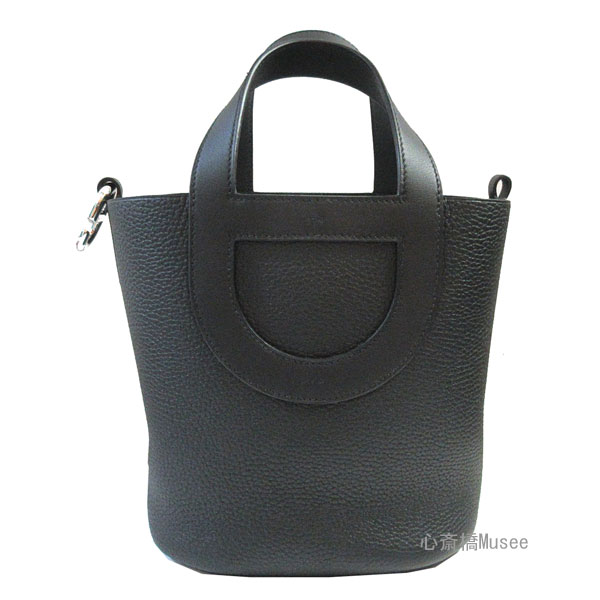 ≪新品≫ エルメス インザループ18 黒 ブラック トリヨンクレマンス スイフト シルバー金具 In the Loop 18 Noir Black Taurillon Clemence Veau Swift Silver Handbag