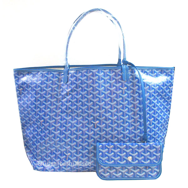≪ 新品 ≫ 正規品 GOYARD ゴヤール サンルイ GM ブルー 青 トート バッグ ショッパー リボン ラッピング ≪Brand new≫Genuine GOYARD Goyard ST LOUIS GM Blue Tote bag Shopper Ribbon Wrapping