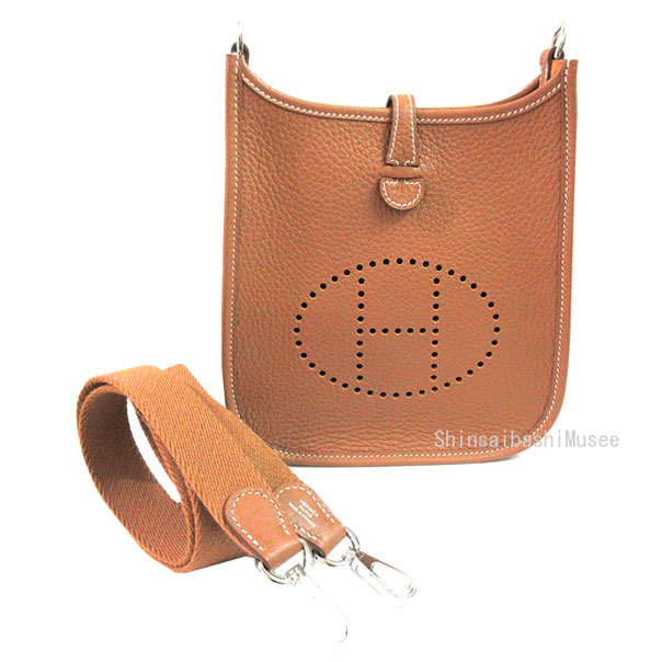 ≪新品≫ エルメス エヴリン 16 ミニ Mini TPM アマゾン ゴールド　シルバー金具 トリヨン W刻印 ショルダーバッグ ≪Brand new≫ Hermes Evelyn mini 16 Amazone Bag Gold Silver Hardware Taurillon Clemence Leather Box Ribbon Wrapping