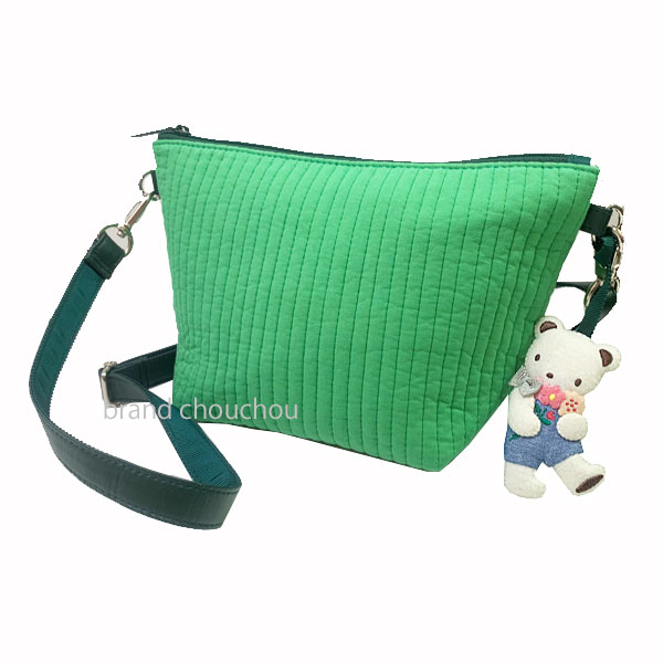 【新品】familiar ファミリア pionunnal ピオヌンナル 「ポップ」 POP ポシェット グリーン Green ショルダー バッグ ヌビ