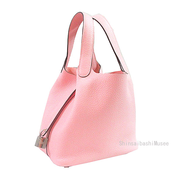 ≪新品≫ エルメス ピコタン PM カデナロック ローズサクラ シルバー金具 トリヨンクレマンス B刻印 ピンク 箱 リボン ラッピング ≪BrandNew≫ Hermes Picotin PM Cadena Lock RoseSakura Silver Hardware Taurillon Clemence B engraved Pink Box Ribbon Wrapping 