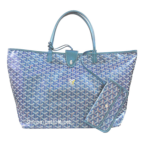 ≪ 新品 ≫ 正規品 GOYARD ゴヤール 2024年 限定 サンルイ GM パールブルー 青 マーカージュ トート バッグ ショッパー リボン ラッピング ≪Brand new≫ GOYARD 2024 Limited Saint Louis GM Pearl Blue Blue Marquee Tote Bag Authentic Shopper Ribbon Wrapping