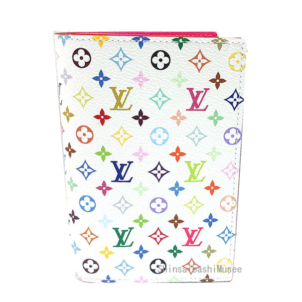 ≪ 新品 ≫ ルイヴィトン 村上隆 コラボ LV × TM パスポートカバー クーヴェルテュールパスポール NM M14178 マルチカラー ブラン 白 ラッピング ≪Brand new≫ LOUIS VUITTON TAKASHI MURAKAMI Couverture Passport NM M14178 Multicolor blanc White Wrapping