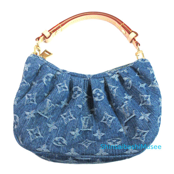 ≪新品≫ルイヴィトン ポシェット バレー ハンドバッグ モノグラム デニム ブルー M13571 箱 リボン ショッパー ≪Brand new≫ Louis Vuitton Pochette Ballet Handbag Monogram Denim Blue M13571 Box Ribbon Shopper