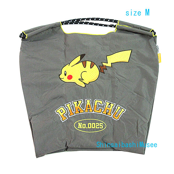 ≪ 新品 ≫ボールアンドチェーン ポケモン ナンバーコレクション No.0025 ピカチュウ トートバッグ M 限定 エコ グレー ≪Brand new≫Ball＆Chain Pokemon Number Collection No.0025 Pikachu Tote Bag M Limited Edition Eco Gray