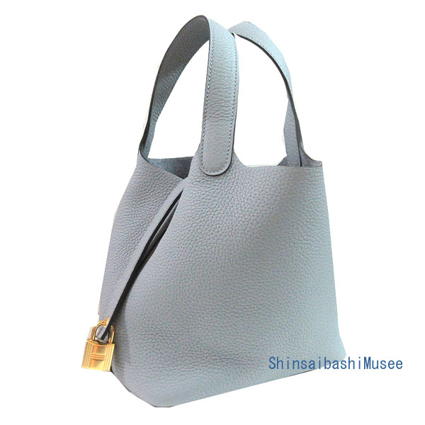 ≪ 新品 ≫ エルメス ピコタン ロック 18 PM グリパンタン ゴールド金具 トリヨンクレマンス K刻印 ≪Brand new≫ Hermes Hermes Picotin Lock 18 PM Gris Pantin Gold Hardware Taurillon Clemence Leather K Stamp