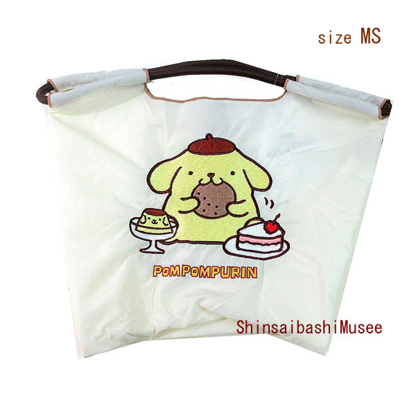 ≪ 新品 ≫ボールアンドチェーン CAFE 限定 ポムポムプリン デザート ショッピングバッグ MS アイボリー エコ ≪Brand new≫Ball & Chain CAFE Limited Edition POMPOMPURIN DESSERT Tote Bag MS IVORY Eco