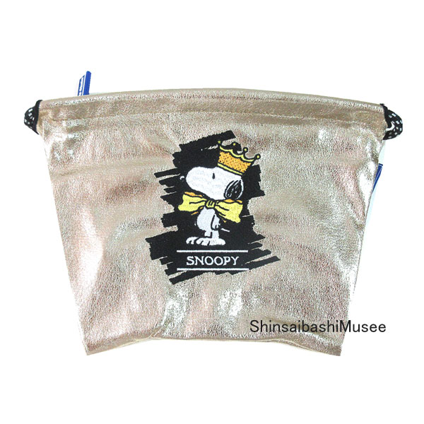 ≪ 新品 ≫ボールアンドチェーン スヌーピー クラウン ポーチ　ゴールド ピーナッツ ≪Brand new≫Ball & Chain Snoopy Crown Pouch Gold Peanuts