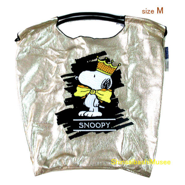≪ 新品 ≫ボールアンドチェーン スヌーピー クラウン トートバッグ ゴールド M エコ ピーナッツ ≪Brand new≫Ball&Chain Snoopy Crown Tote Bag Gold M Eco Peanuts Bag