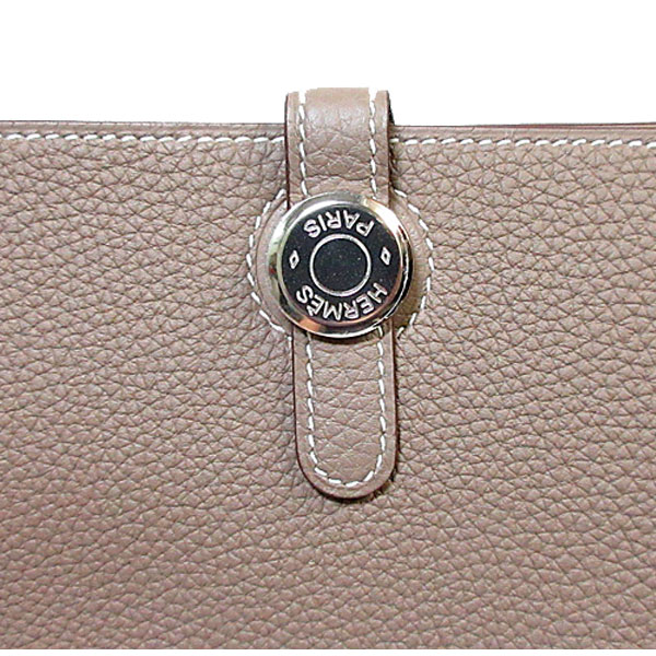 《新品》エルメスドゴンロングトゴグリアスファルトシルバー金具2018年C刻印WalletDogonLongGrisasphaltSilverBackle