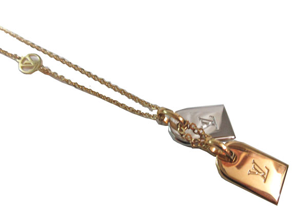 ≪ 新品 ≫ LOUIS VUITTON ルイヴィトン ネックレス ネックレス ナノグラム M63141 ゴールド シルバー タグ モノグラム LV  ビトン V 箱 リボン ラッピング