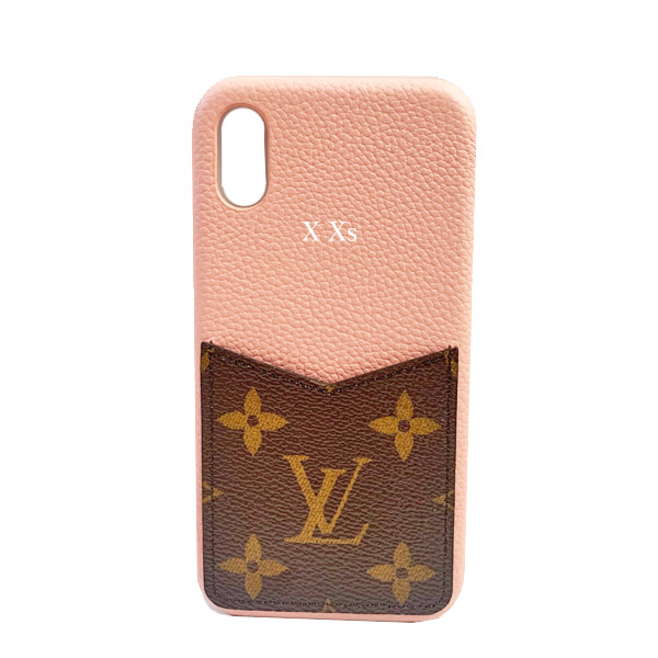 新品 ルイヴィトン Iphone X Xs 10 10s バンパー カーフレザー モノグラム ローズプードル ピンク スマホ 携帯ケース アクセサリー モバイル M6 Louisvuitton ビトン アイフォン ケース プレゼントラッピング インポートブランド 心斎橋ミュゼ