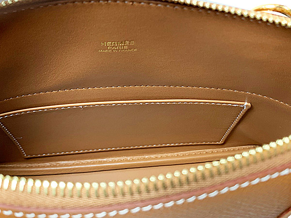 HERMES ボリード Bolide 37 ゴールド金具 バイカラー エルメス ボリード1923 ミニ ゴールド ヴォーエバーカラー