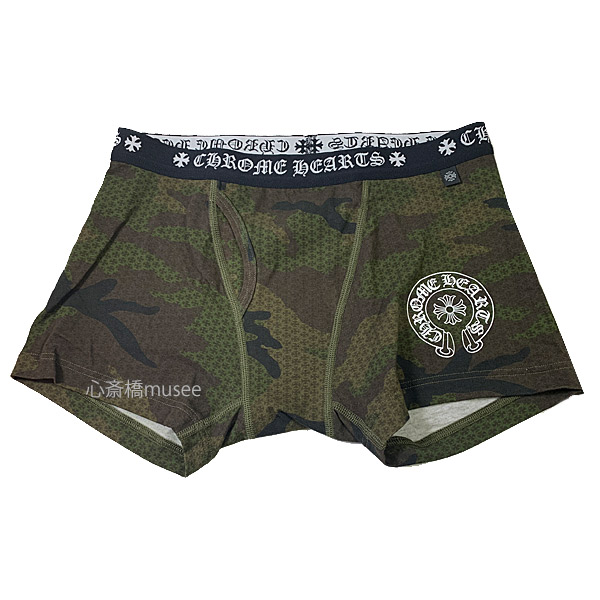 正規品 新品 CHROMEHEARTS クロムハーツ SHORT BOXER ショート ボクサー パンツ ブリーフ カモフラージュ 迷彩 Mサイズ メンズ 箱 ショッパー付き CH1300C CAMOFLAGE