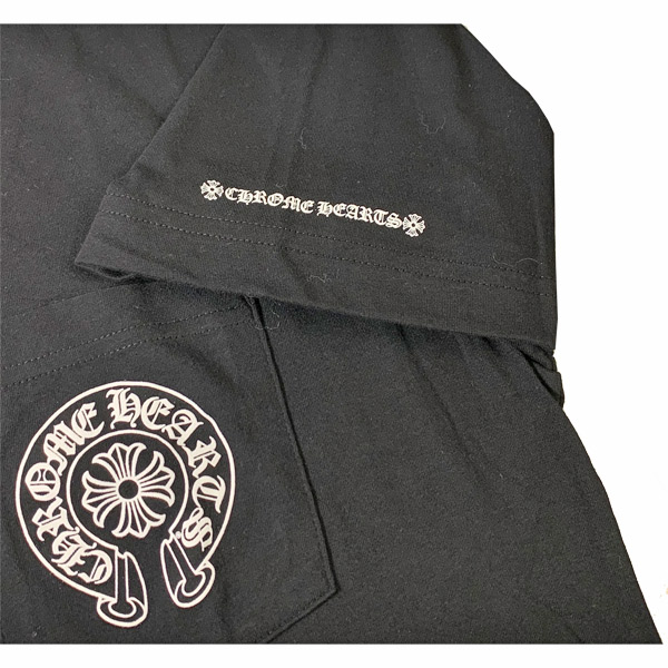 ≪新品≫正規品 クロムハーツ メンズ Tシャツ ブラック ホースシュー M
