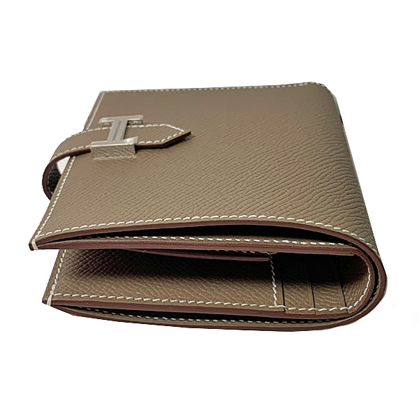 エルメス Bearn Compact エトープ シルバー金具 エプソン エルメス ベアンコンパクト ゴールド ヴォーエプソン ゴールド