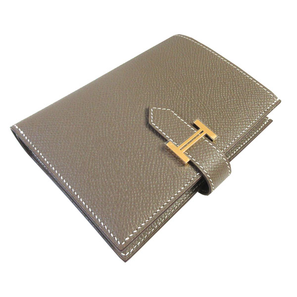 ≪ 新品 ≫ エルメス ベアン コンパクト エプソン エトゥープ ゴールド  