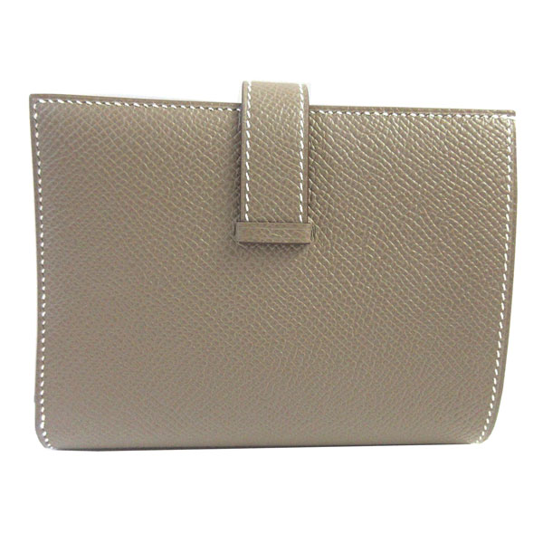 ≪ 新品 ≫ エルメス ベアン コンパクト エプソン エトゥープ ゴールド  