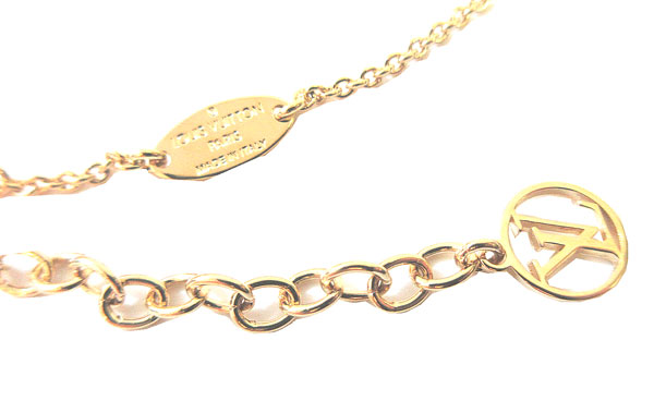 LOUIS VUITTON◇コリエ・LV エクリプス/GP/ゴールドメッキ/GLD/トップ  