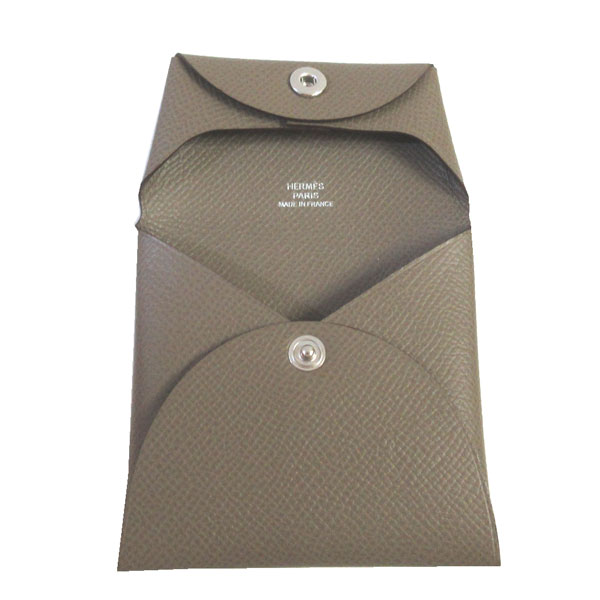 HERMES BASTIA♪大人気のエトープ　新品 ≪新品≫エルメス バスティア エトゥープ シルバー金具 エプソン