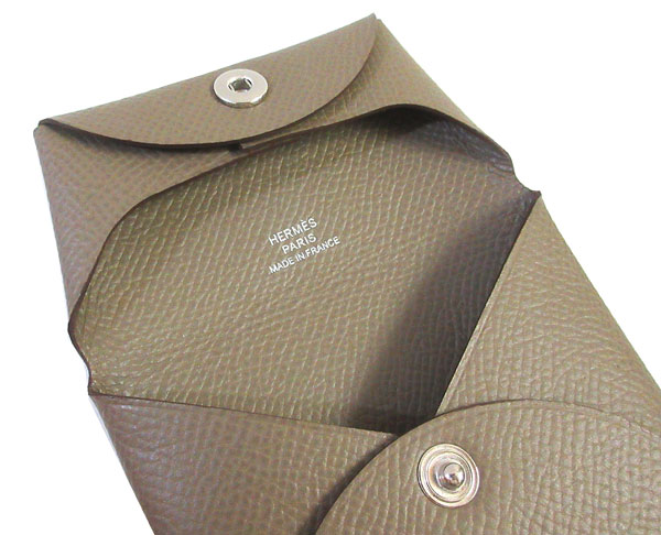 ≪新品≫エルメス バスティア エトゥープ シルバー金具 エプソン