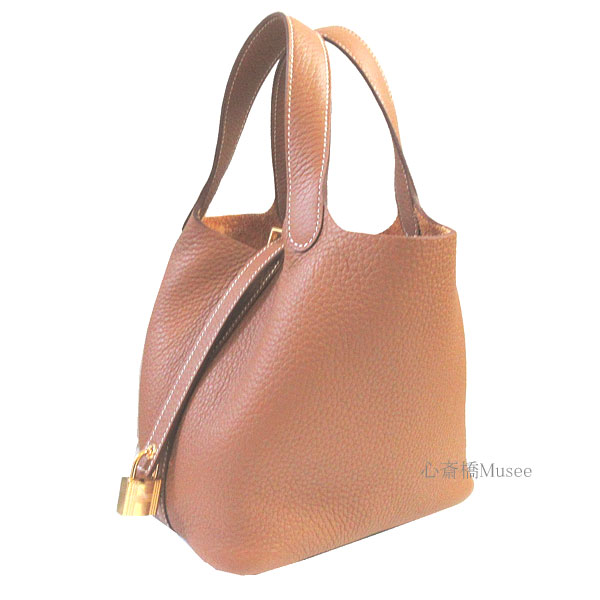 ≪ 新品 ≫ エルメス ピコタン ロック 18 PM ゴールド ゴールド金具 トリヨンクレマンス B刻印 PICOTIN LOCK 18 Gold Taurillon Clemence Gold Buckle Hermes