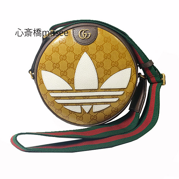 ≪ 新品 ≫ adidas x Gucci スモール ショルダーバッグ GGクリスタル キャンバス ダブルG グッチ　アディダス スペシャルパッケージ 