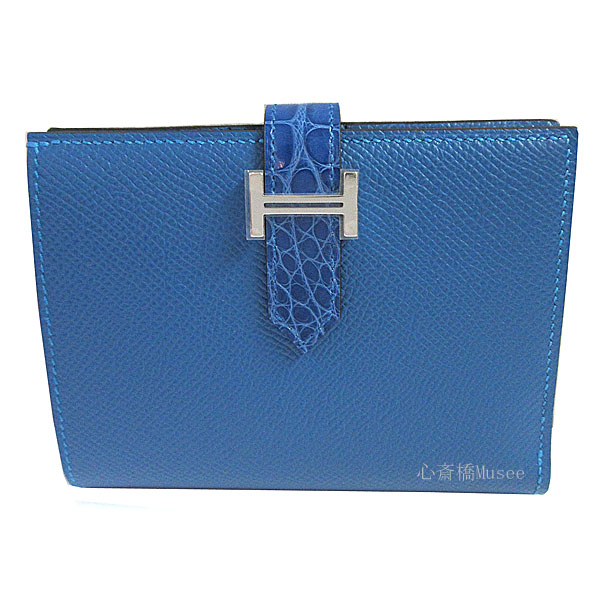 ≪ 新品 ≫ エルメス ベアン コンパクト タッチ エプソン/クロコ 