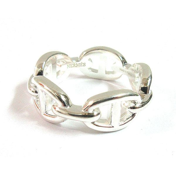 新品 》 エルメス シェーヌダンクル アンシェネ PM リング 59 (日本