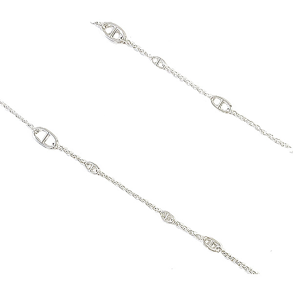 新品 》 エルメス ロングネックレス ファランドール 120 シルバー製 