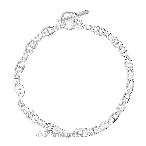 新品 》 エルメス コリエ シェーヌダンクル GM シルバー製 SV925箱