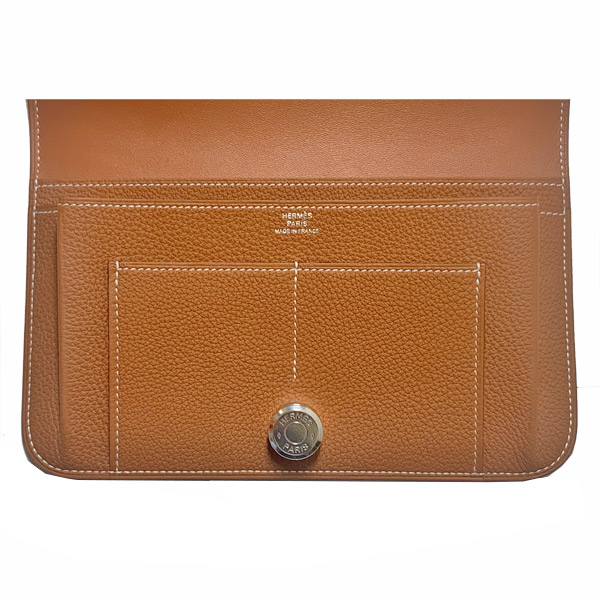 新品 》 HERMES エルメス ドゴン デュオ GM トゴ ゴールド シルバー