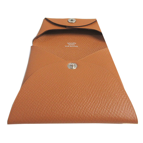 HERMES エルメス バスティア ゴールド エプソン ケース エルメス バスティア ゴールド ヴォーエプソン ユニセックス 財布 【未
