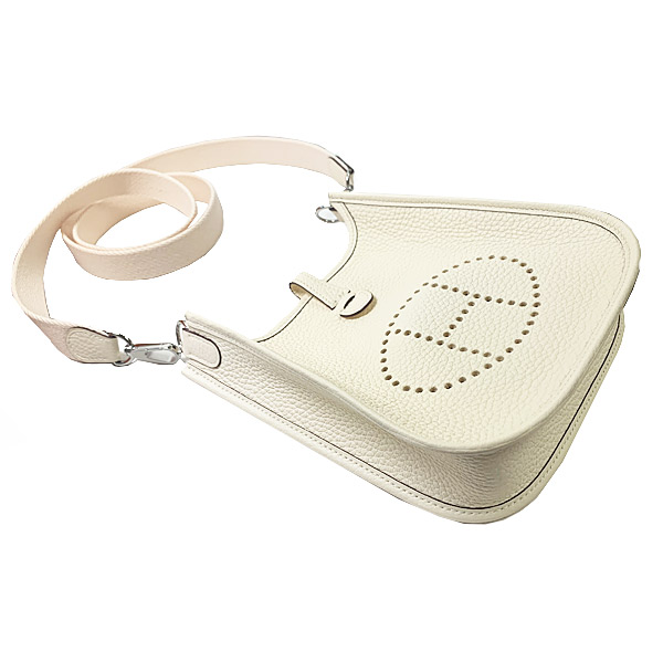 【ご褒美に /Etoupe × Silver金具】HERMES ミニエヴリン 16 TPM 新品 エルメス エヴリンミニ 16 TPM エトゥープ ストラップ