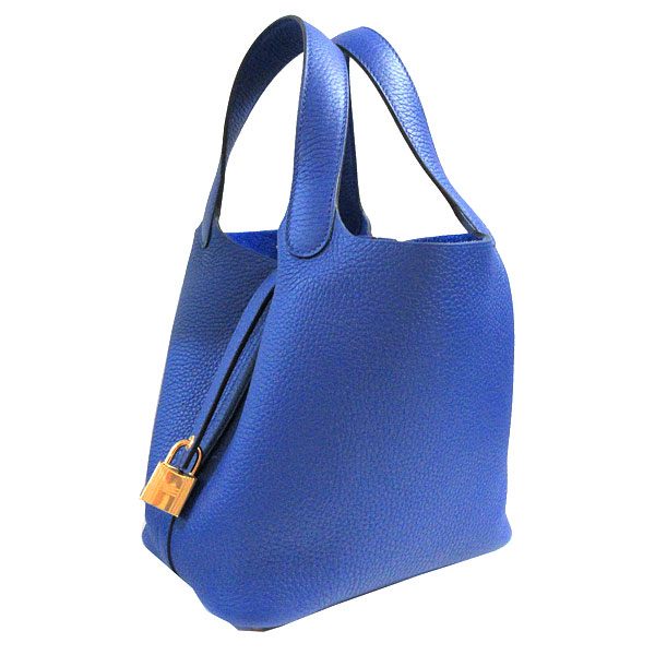 ≪ 新品 ≫ エルメス ピコタン ロック 18 PM ブルーロワイヤル 