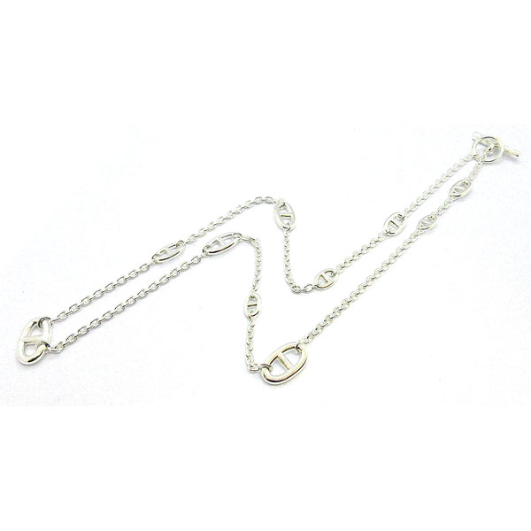 新品 》 エルメス ロングネックレス ファランドール 80 シルバー製