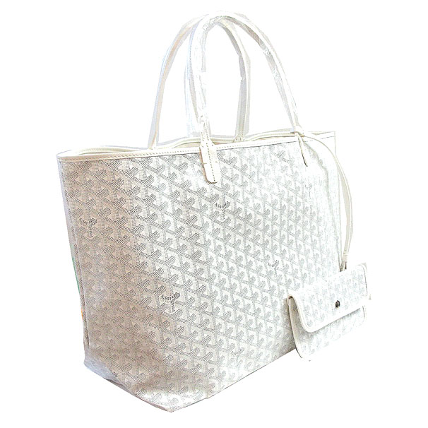 GOYARD　ゴヤール　サンルイ　トートバック　ホワイト 楽天市場】GOYARD ゴヤール サンルイ PM 白 (ホワイト) PVC
