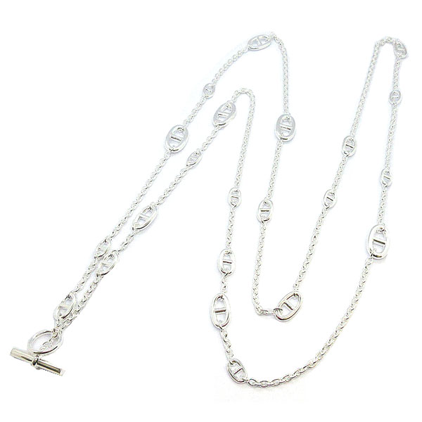 新品 》 エルメス ロングネックレス ファランドール 160 シルバー製 