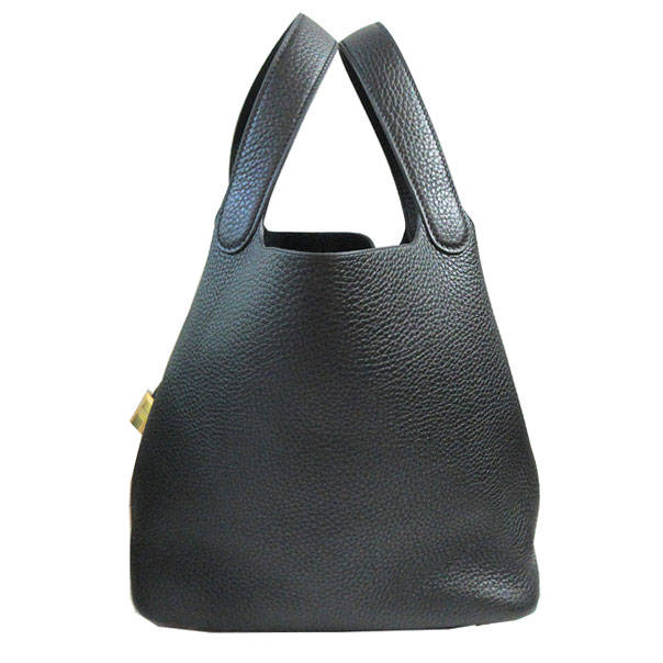 [送料無料]現金特価!!エルメスピコタンMM”カデナロック”ラッキー黒ブラックトリヨンクレマンス