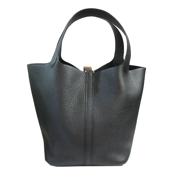 [送料無料]現金特価!!エルメスピコタンMM”カデナロック”ラッキー黒ブラックトリヨンクレマンス